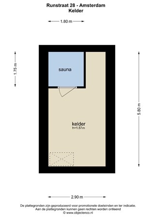 Floor plan - Runstraat 28, 1016 GK Amsterdam 